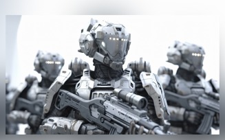 Defence Heavily Armed Robot Military Units 67