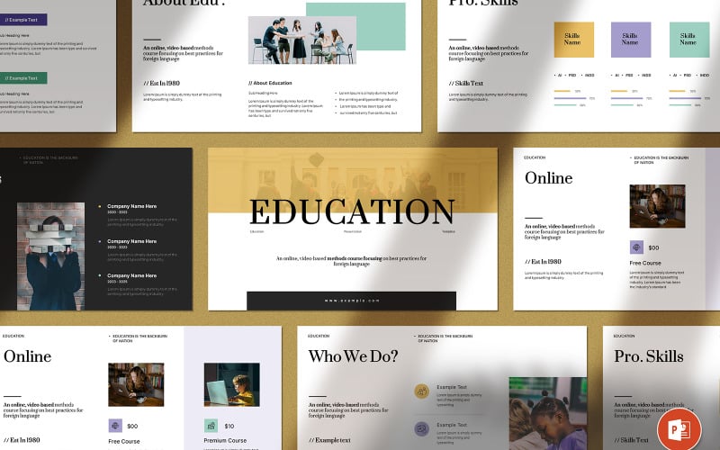 Education And Learn Presentation PowerPoint Template