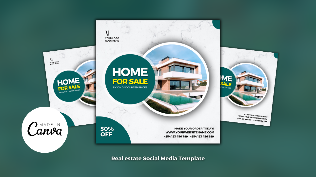 Real Estate Sale Canva Flyer Design