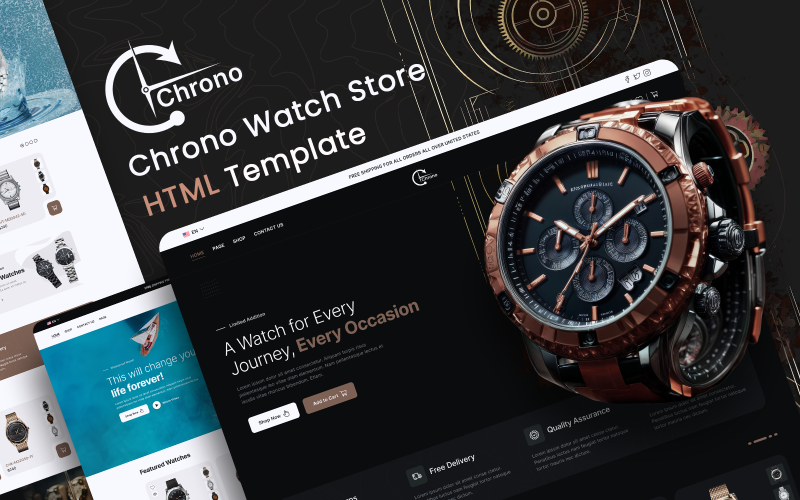 Chrono - Watch Store eCommerece HTML Template Website Template