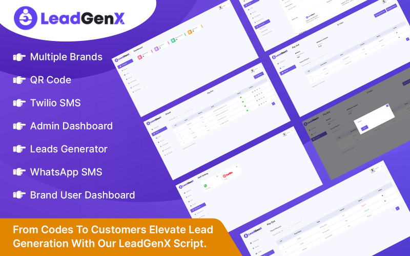 LeadGenX - Referral-Based Lead Generation Platform Admin Template