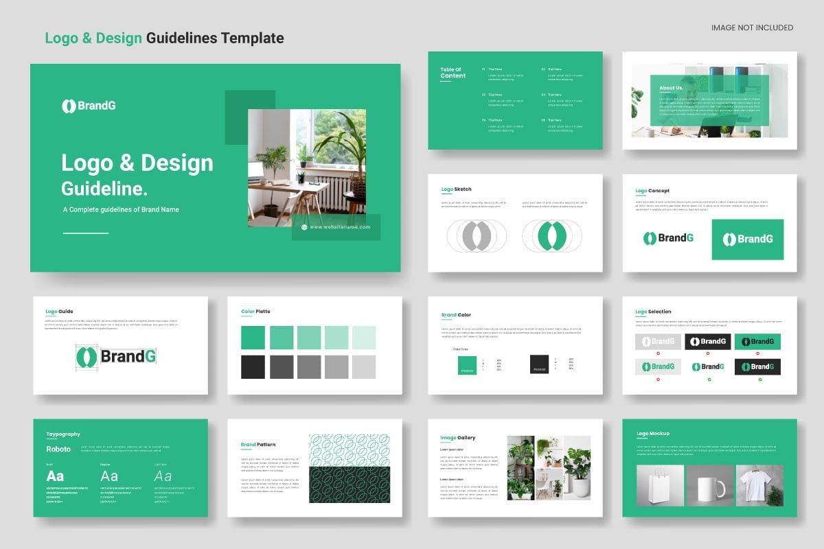 Kit Graphique #364873 Guideline Marque Web Design - Logo template Preview