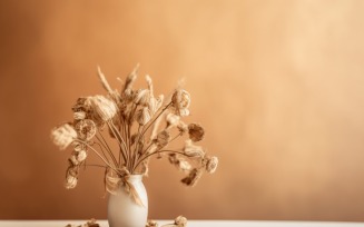 Dried Flowers Still Life White Flora 06