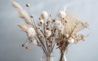 Dried Flowers Still Life White Flora 20