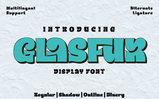 Glasfur - Bubble Display Font