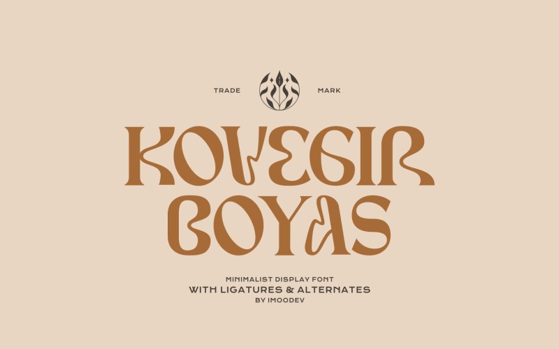 Kovegir Boyas Elegant Vintage Type Design Font