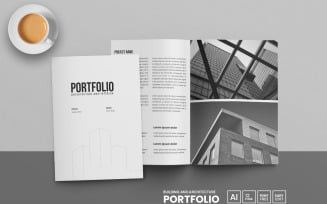 Modern Portfolio Template digital portfolio layout design architecture brochure