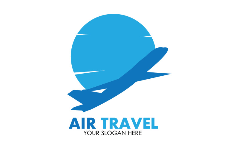 Airplane travel logo template vector v15 Logo Template