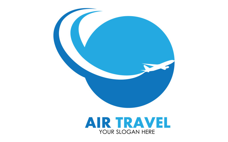 Airplane travel logo template vector v20 Logo Template