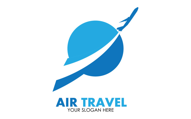 Airplane travel logo template vector v6 Logo Template