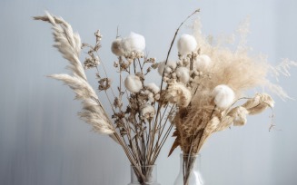 Dried Flowers Still Life White Flora 25