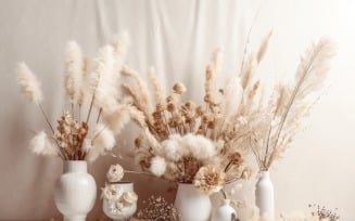 Dried Flowers Still Life White Flora 27