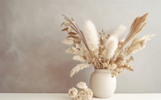 Dried Flowers Still Life White Flora 32