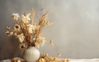 Dried Flowers Still Life White Flora 59
