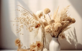Dried Flowers Still Life White Flora 76