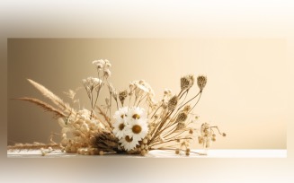 Dried Flowers Still Life White Flora 84