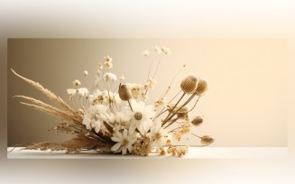 Dried Flowers Still Life White Flora 88