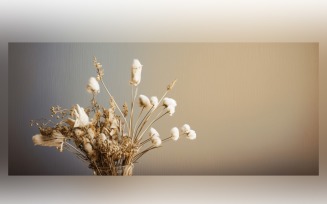 Dried Flowers Still Life White Flora 89
