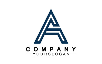 A initial letter template logo v11