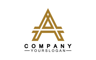 A initial letter template logo v12