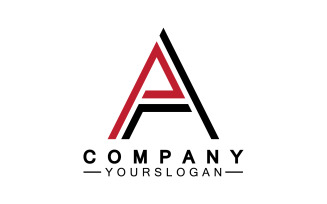 A initial letter template logo v13