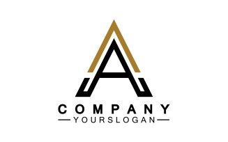 A initial letter template logo v14