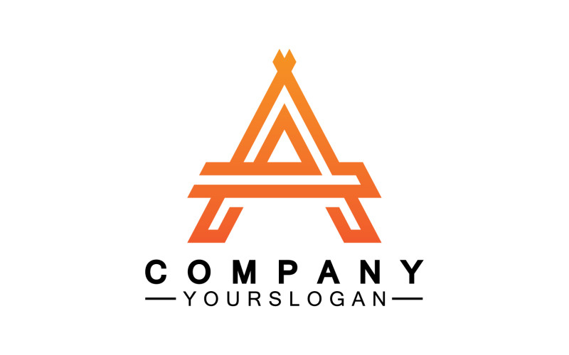A initial letter template logo v18 Logo Template