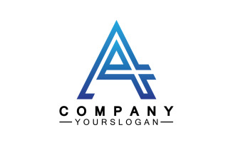 A initial letter template logo v20