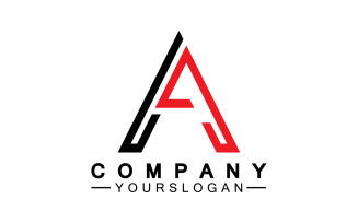 A initial letter template logo v22