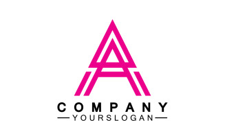 A initial letter template logo v23