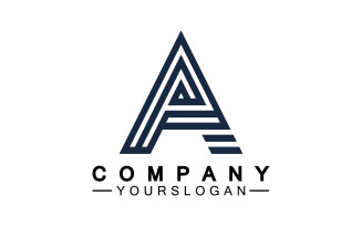 A initial letter template logo v27