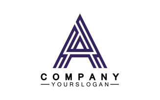A initial letter template logo v28