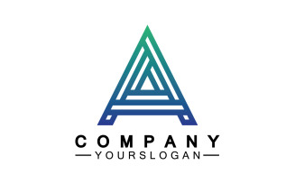A initial letter template logo v29