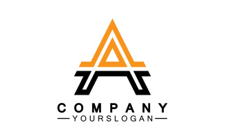 A initial letter template logo v2