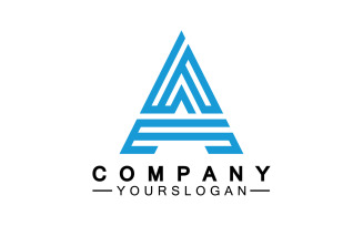 A initial letter template logo v30