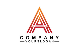 A initial letter template logo v32