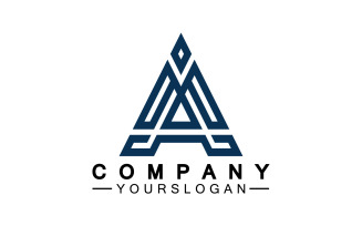 A initial letter template logo v39