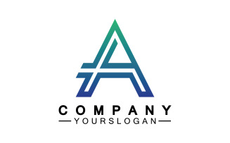 A initial letter template logo v3