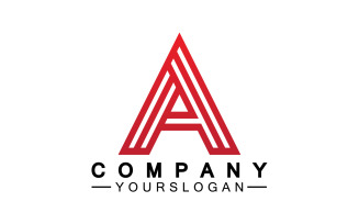 A initial letter template logo v40