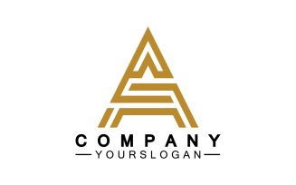 A initial letter template logo v41