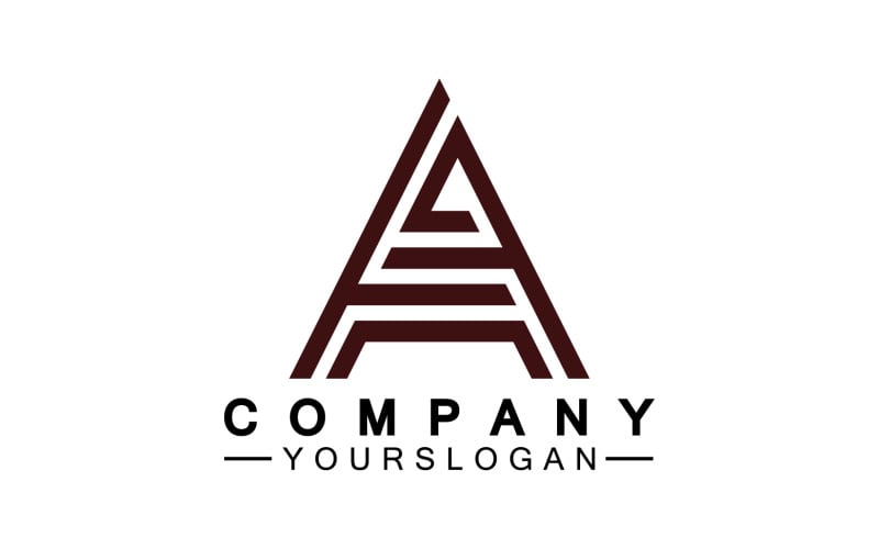 A initial letter template logo v44 Logo Template