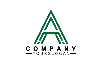 A initial letter template logo v46