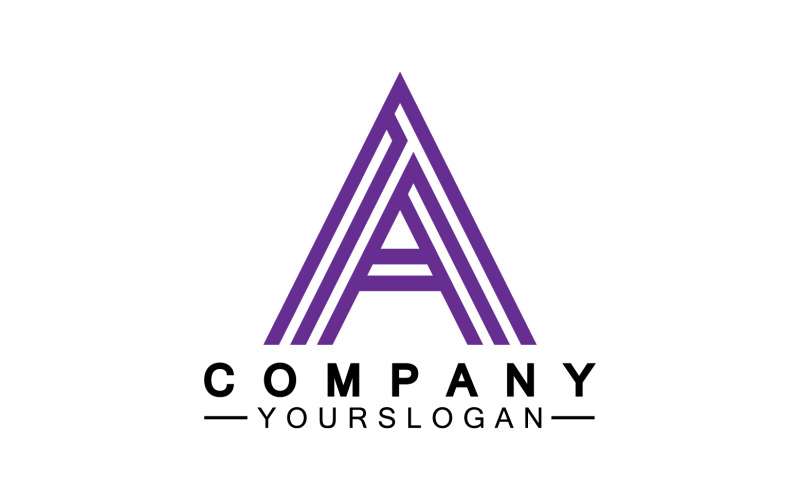 A initial letter template logo v47 Logo Template