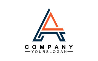 A initial letter template logo v5