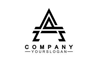 A initial letter template logo v8