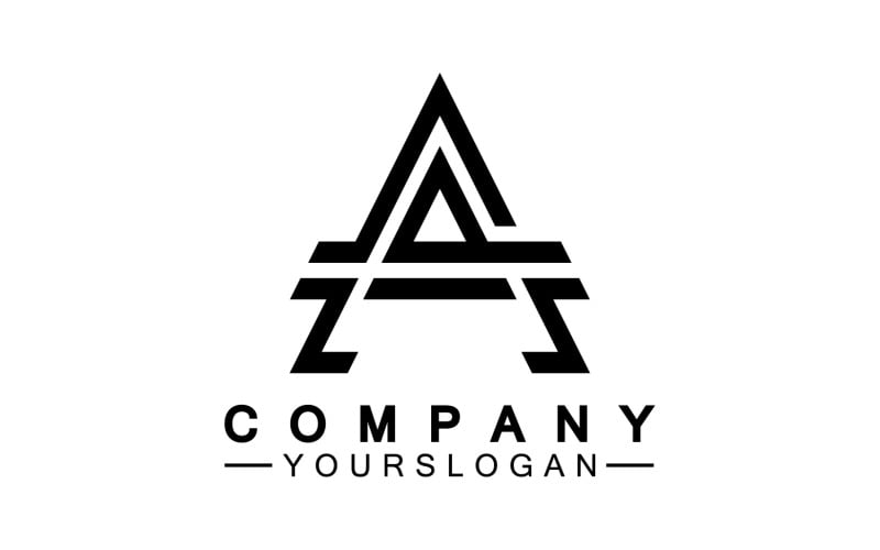 A initial letter template logo v8 Logo Template