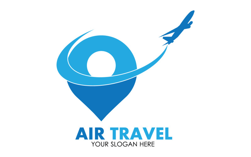 Airplane travel logo template vector v27 Logo Template
