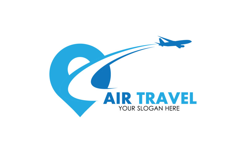 Airplane travel logo template vector v32 Logo Template