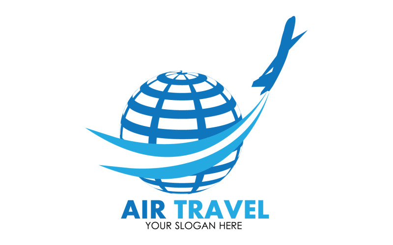 Airplane travel logo template vector v34 Logo Template