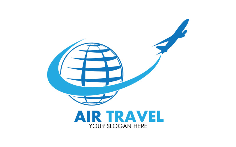 Airplane travel logo template vector v35 Logo Template